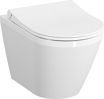 Комплект Унитаз подвесной VitrA Integra 7040B003-0075 + Крышка-сиденье VitrA 110-003-019 + Инсталляция Geberit Duofix 458.133.21.1 с кнопкой смыва, хром