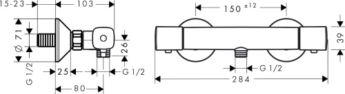 31 100 руб. Термостат Hansgrohe Ecostat universal 13122000 для душа фото 2 Термостат Hansgrohe Ecostat universal 13122000 для душа фото 2