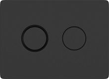 Кнопка смыва Cersanit Accento Circle 63839 черная матовая
