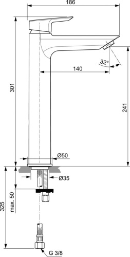 Смеситель Ideal Standard Tesi A6575AA для раковины фото 4