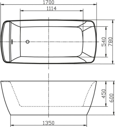 Акриловая ванна BelBagno BB304 170x80 фото 4 Акриловая ванна BelBagno BB304 170x80 фото 4