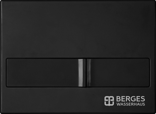 Комплект Унитаз подвесной Berges Wasserhaus Gamma 081105 c микролифтом + Система инсталляции для унитазов Berges Wasserhaus Novum L5 с черной кнопкой фото 3