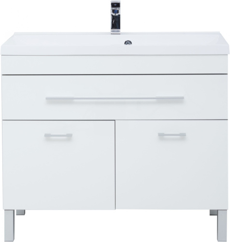 Мебель для ванной Aquanet Верона 100 белая, 1 ящик, 2 двери фото 10