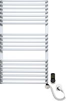 Полотенцесушитель электрический Luxrad Salto Max 063533 92х53 R, белый, терморегулятор selmo smart programm с пультом