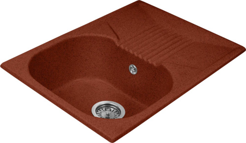 Мойка кухонная AquaGranitEx M-70 красный марс фото 4