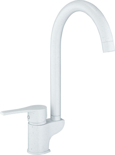 Смеситель GPD Atros MTE65-BG для кухонной мойки, белый