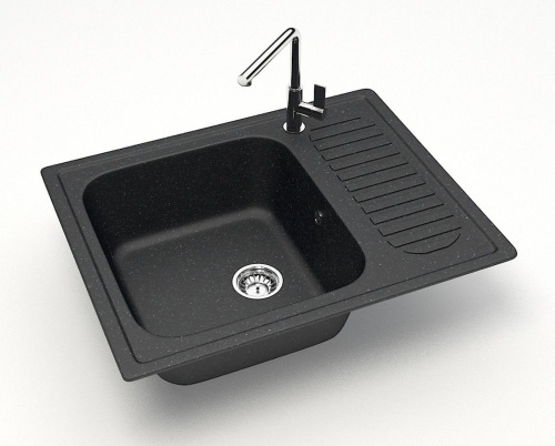 6 142 руб. Мойка кухонная ZETT lab. T015Q004 черная фото 2 Мойка кухонная ZETT lab. T015Q004 черная фото 2