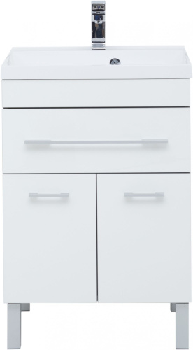 Мебель для ванной Aquanet Верона 58 белая, 1 ящик, 2 двери фото 2