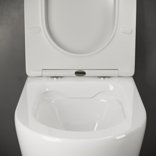 Унитаз подвесной Ceramica Nova Highlight CN1804 с микролифтом, безободковый фото 7