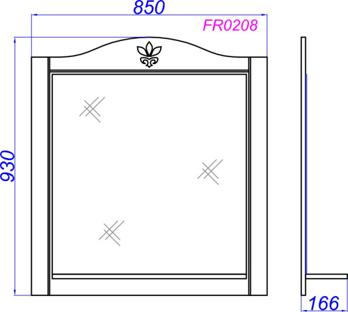 Зеркало Aqwella Franchesca 85 фото 4