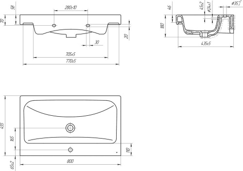 Мебель для ванной Aquanet Беркли 80 фото 8 Мебель для ванной Aquanet Беркли 80 фото 8