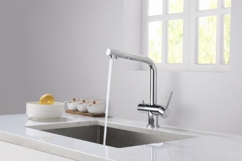 Смеситель Timo Saona 2396/00F для кухонной мойки, хром фото 5