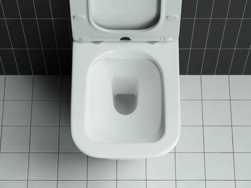 Унитаз подвесной Ceramica Nova Mono CN1902 с микролифтом, безободковый фото 5