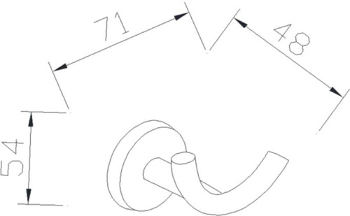 Крючок Sapho Samba SB123 Крючок Sapho Samba SB123