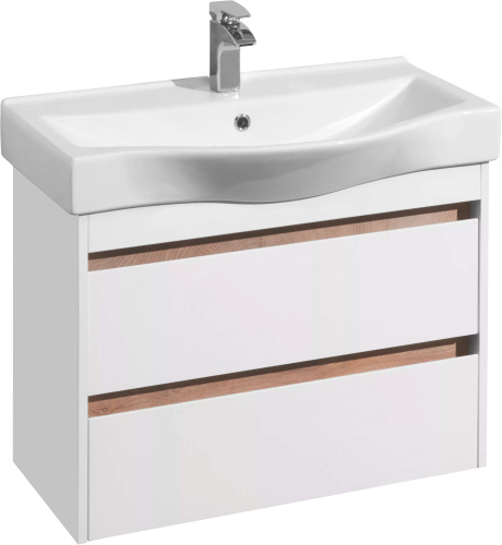 Мебель для ванной AQUATON Нортон 80, подвесная, белый глянец фото 14 Мебель для ванной AQUATON Нортон 80, подвесная, белый глянец фото 14