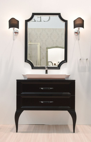 Мебель для ванной Aqwella 5 stars LaDonna черная фото 2