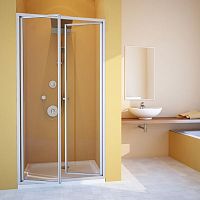 Душевая дверь в нишу GuteWetter Practic Door GK-402 83-87 см стекло бесцветное, профиль матовый хром