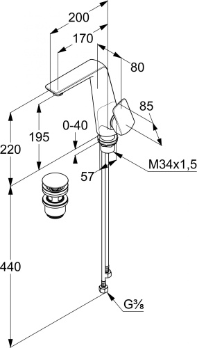 24 430 руб. Смеситель Kludi Ameo 410250575 для раковины фото 5 Смеситель Kludi Ameo 410250575 для раковины фото 5
