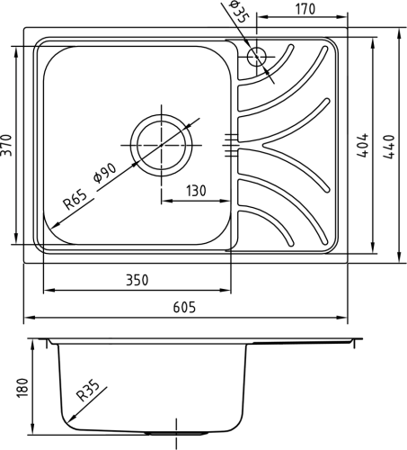 Мойка кухонная IDDIS Arro ARR60SLi77 фото 2
