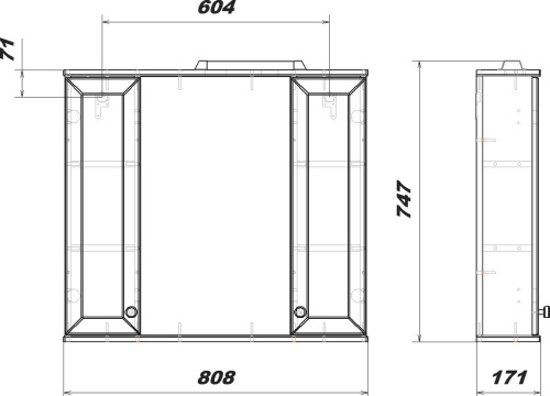 Зеркало Sanstar Бриз 80 фото 4