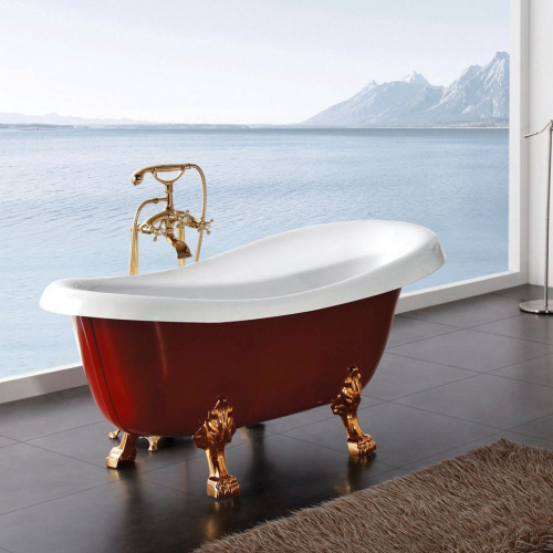 Акриловая ванна BelBagno BB04-ROS 170x80 фото 5