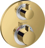 Термостат Hansgrohe Ecostat S 15758990 для душа, полированное золото