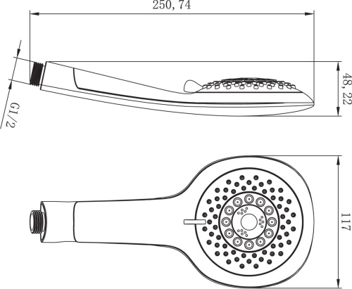 Душевая лейка Lemark LM0815COrange фото 2