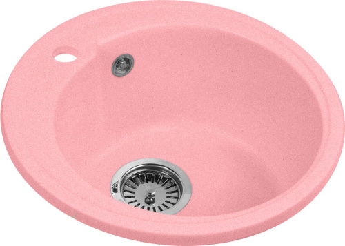 Мойка кухонная AquaGranitEx M-45 розовая фото 4