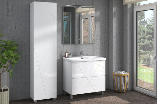 Шкаф-пенал Vigo Geometry 45 белый фото 4