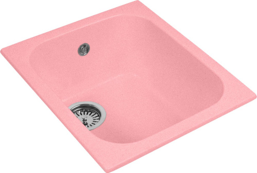Мойка кухонная AquaGranitEx M-17 розовая фото 2