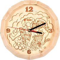 Часы для бани и сауны Банные штучки 39101 В парилке в форме бочки
