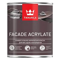 TIKKURILA FACADE ACRYLATE краска акрилатная, универсальная для фасадов и интерьеров, база C (5л)