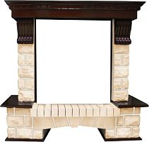 Портал Dimplex Pierre Luxe темный дуб, шампань, под классические очаги