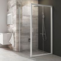 Душевой уголок Ravak BLDP2 100х90, Transparent, профиль белый