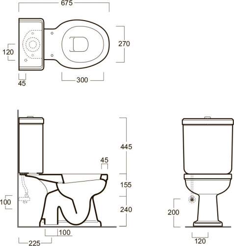 Унитаз-компакт Simas Londra LO921 со средним бачком фото 5