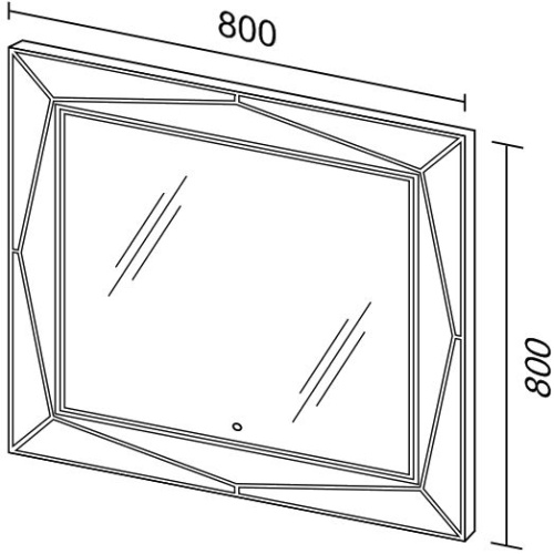 Зеркало Sanvit Геометрия 80 фото 4