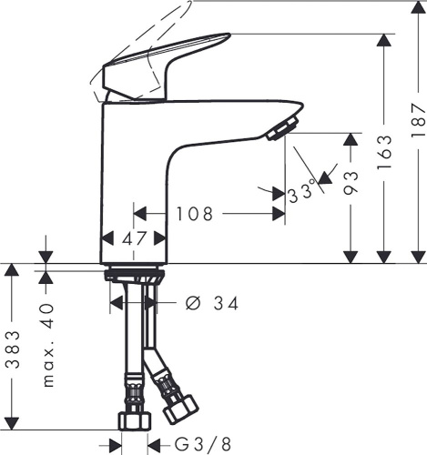 Душевой комплект Hansgrohe Logis 71101000 + Logis 71400000 + душевой гарнитур Crometta 100 Vario 26651400 фото 5