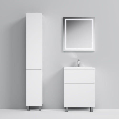 Мебель для ванной AM.PM Gem 60 белый глянец, с 2 ящиками + Сертификат AM.PM на 30 дней подписки на медиасервис фото 2