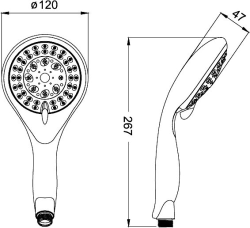 Душевая лейка IDDIS A10161 фото 3