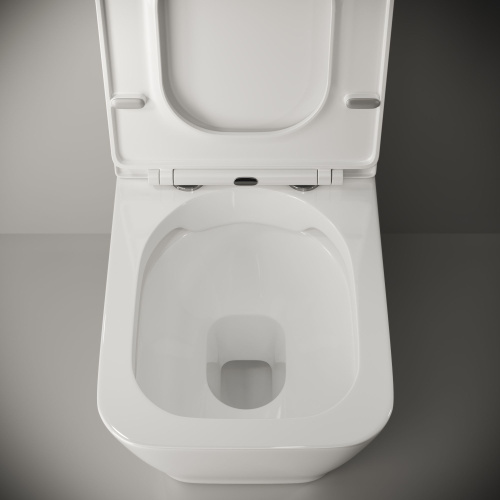 Унитаз-компакт Ceramica Nova Cubic CN1803 с микролифтом, безободковый фото 7
