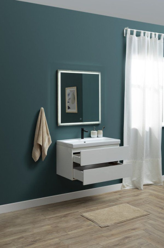 Мебель для ванной Aquanet Rosso 80 белая, дуб рошелье фото 6