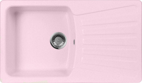 Мойка кухонная AquaGranitEx M-12 светло-розовая