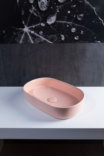 Раковина Allen Brau Fantasy Oval 55x36, розовая фото 5