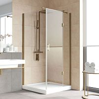 Душевой уголок Vegas Glass AFP-Fis Lux 0100 05 01 R профиль бронза, стекло прозрачное