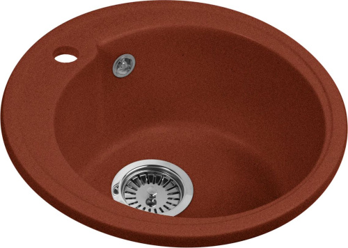 Мойка кухонная AquaGranitEx M-45 красный марс фото 4