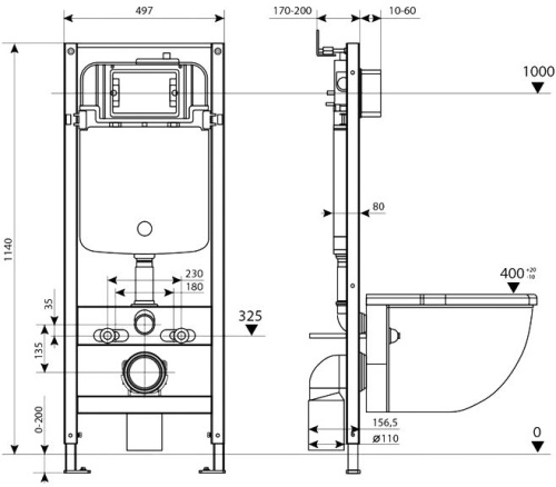 Система инсталляции для унитазов IDDIS Profix PRO0000i32 фото 5