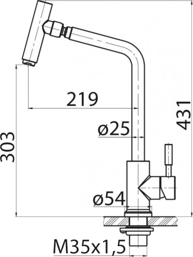Смеситель BelBagno BB-LAM16-IN для кухонной мойки фото 2