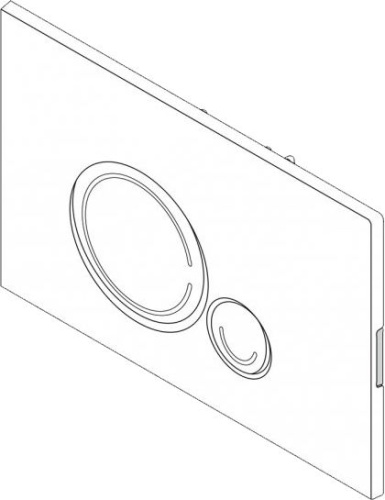 Кнопка смыва BelBagno Sfera BB014-SR-BIANCO белая фото 4