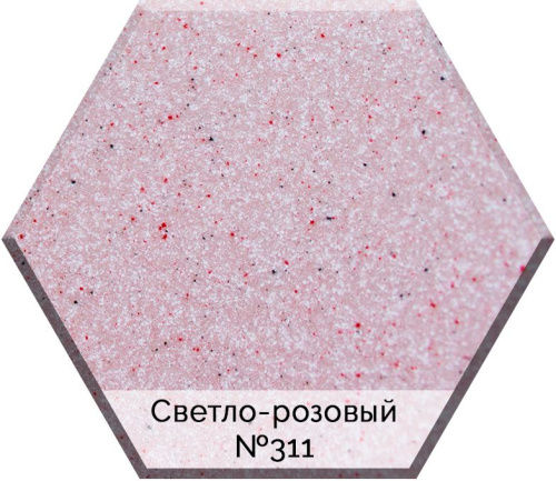 Мойка кухонная AquaGranitEx M-56 светло-розовая фото 3