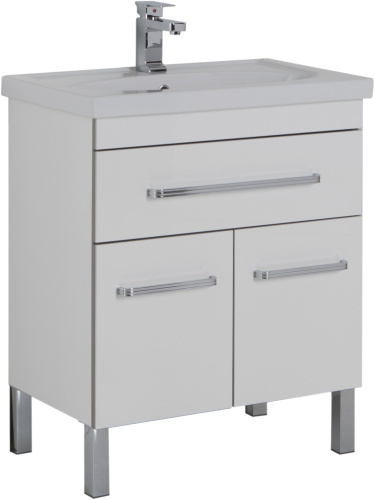 Мебель для ванной Aquanet Сиена 70 белая, 1 ящик, 2 двери фото 10